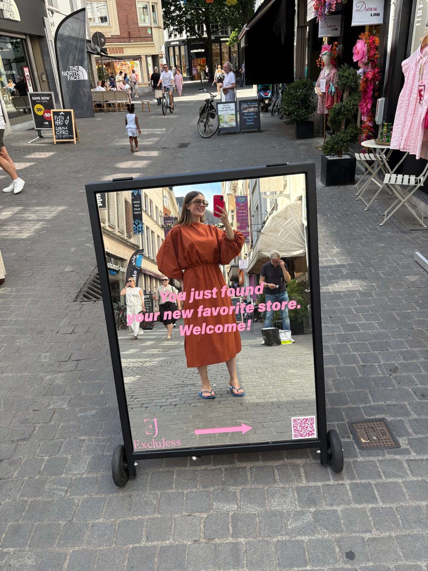 Bo – Rode stijlvolle jurk dames