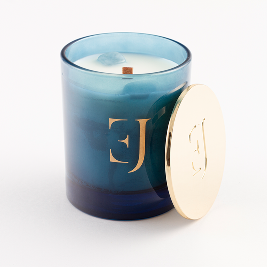 Athene luxury scented candle Aquamarine – Cedar & Amber Jasmine
