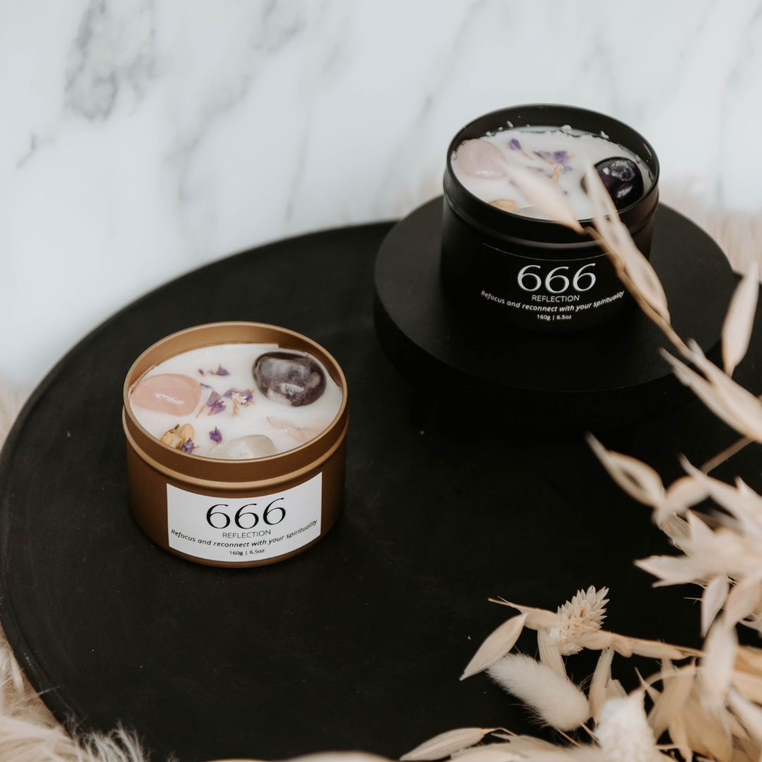 Black manifest candle 666