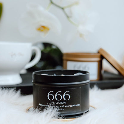 Black manifest candle 666