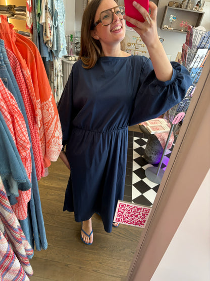 Blauwe Daisy jurk