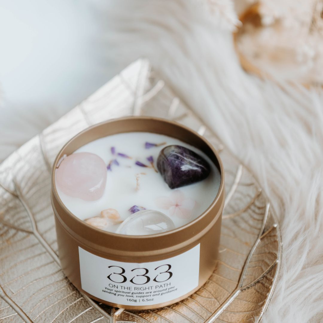 Gold manifest candle 333