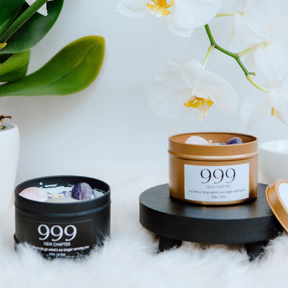 Gold manifest candle 999