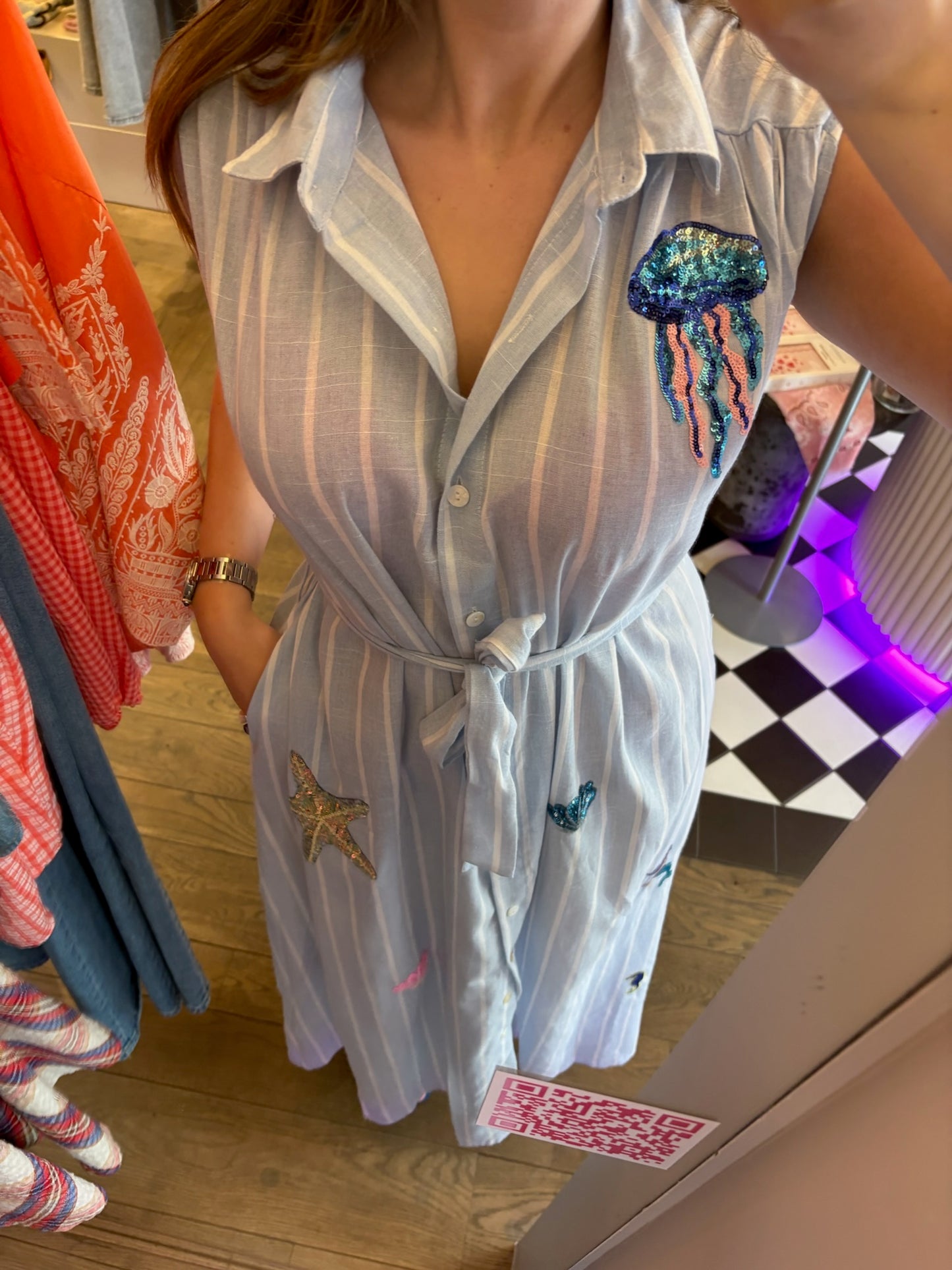 Kelly – Kleurrijke jurk met vrolijke print dames