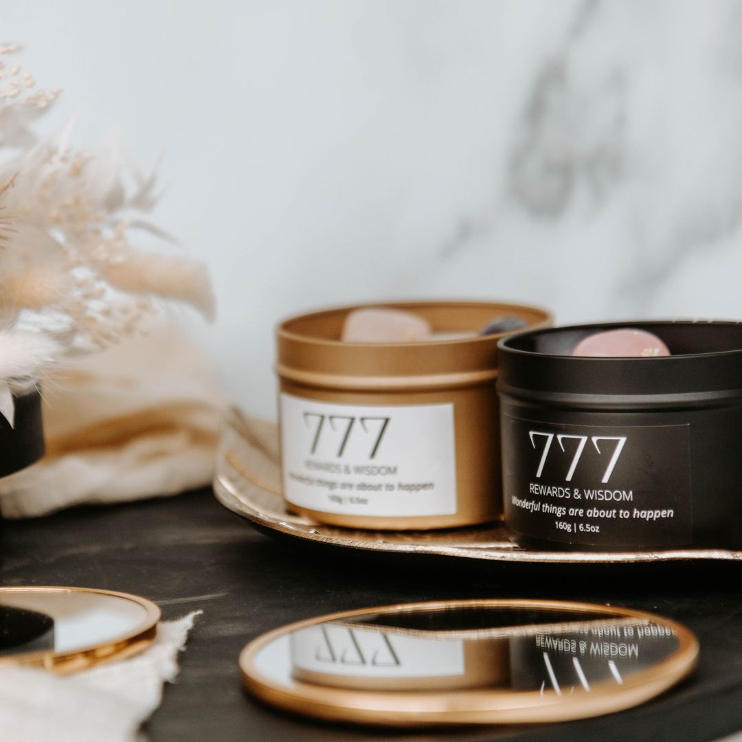 Black manifest candle 777