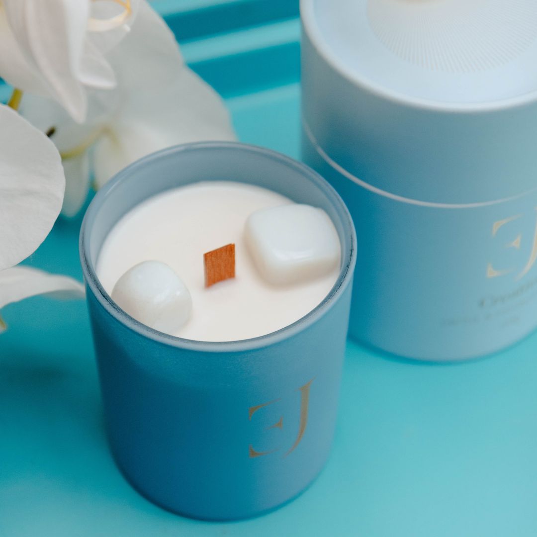 Crystal candle opaal creativity