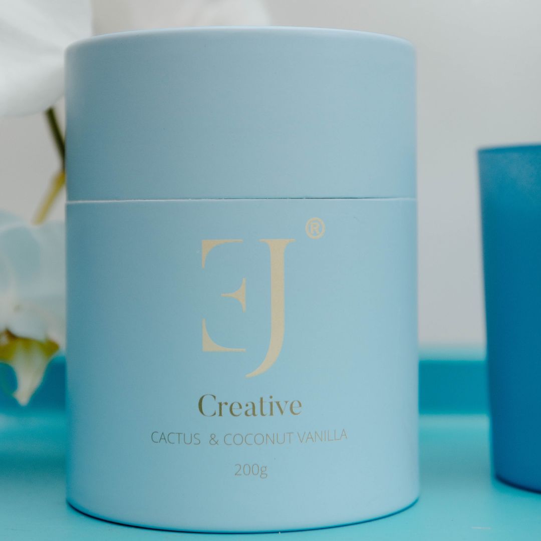 Crystal candle opaal creativity