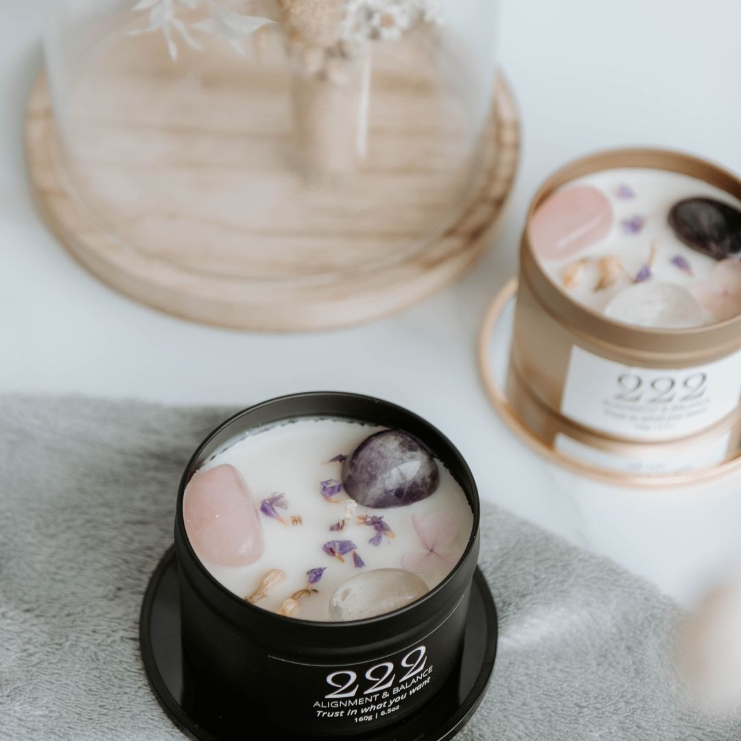 Gold manifest candle 222