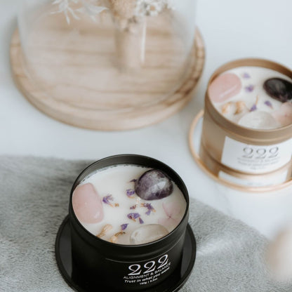 Gold manifest candle 222