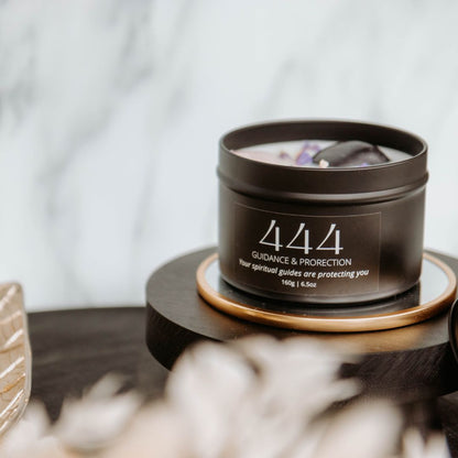 Black manifest candle 444