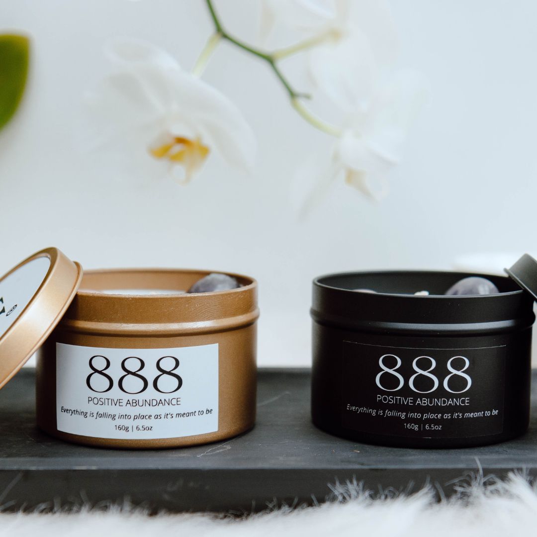 Black manifest candle 888