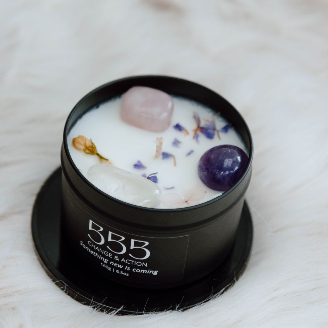 Black manifest candle 555