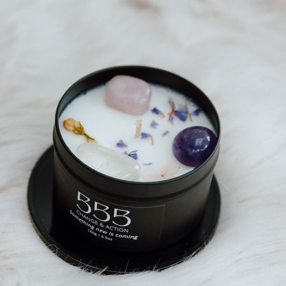 Black manifest candle 555