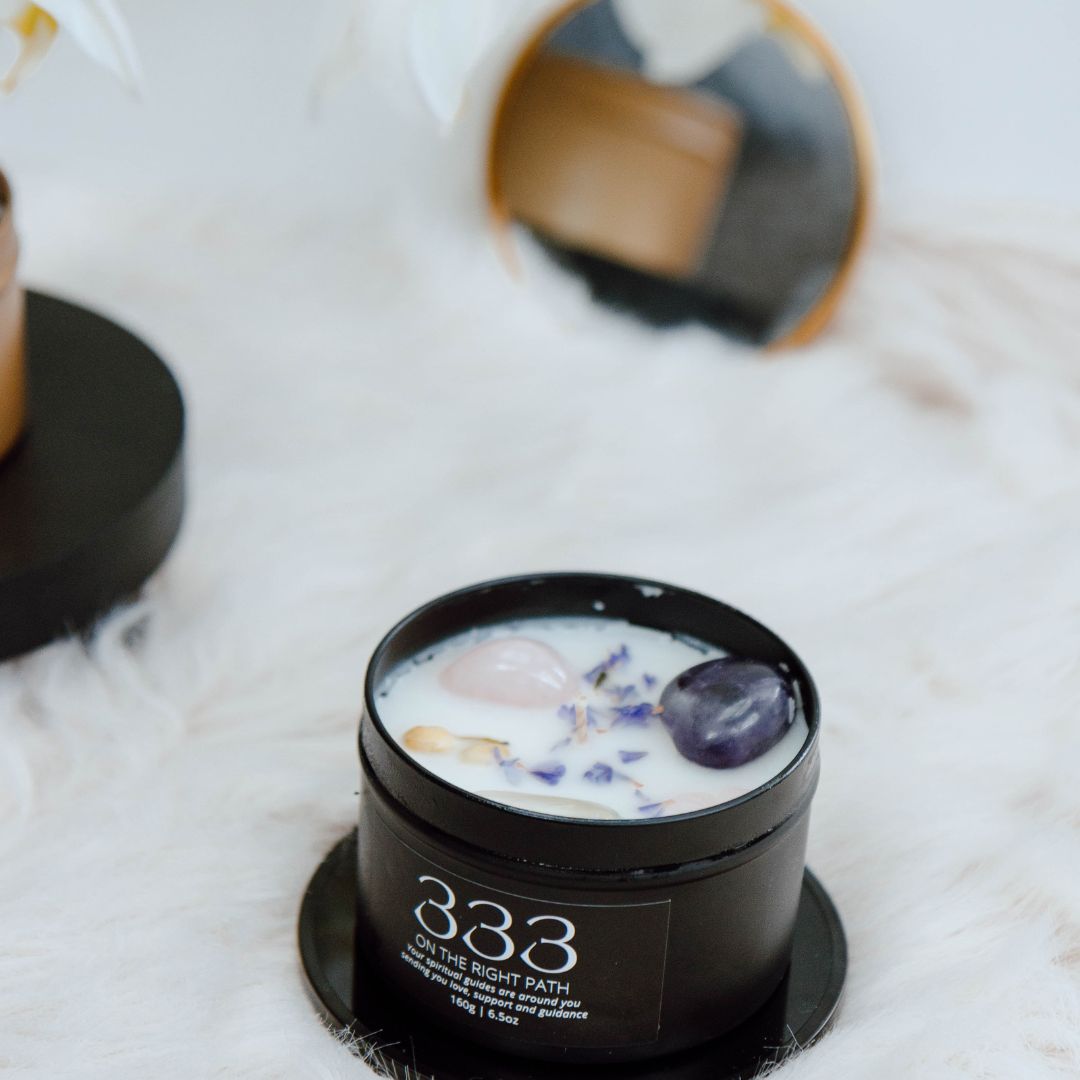 Black manifest candle 333