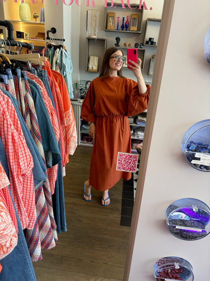 Bo – Rode stijlvolle jurk dames
