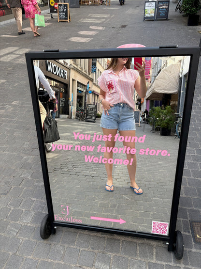Renna – Jeans short met studs dames