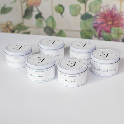 Quote candle in tin – Choose to shine