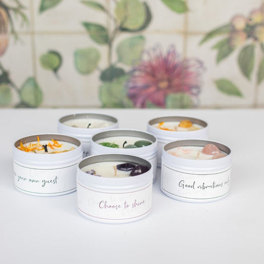 Quote candle in a can – Keep going keep growing