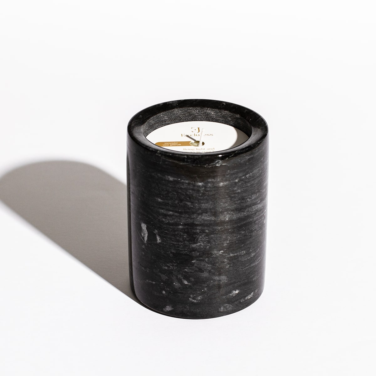Black marble luxury scented candle