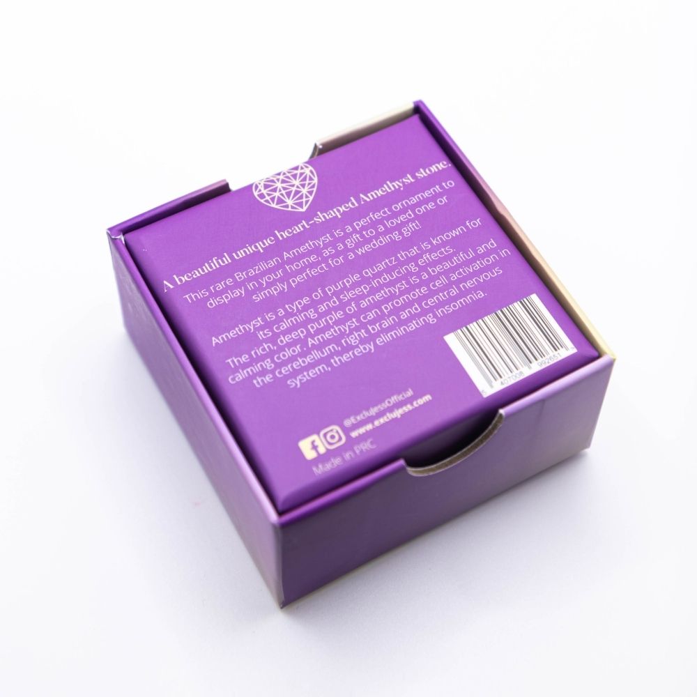 Amethyst heart crystal