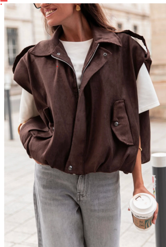 Trendy Chocolate Débardeur  Italian Elegance