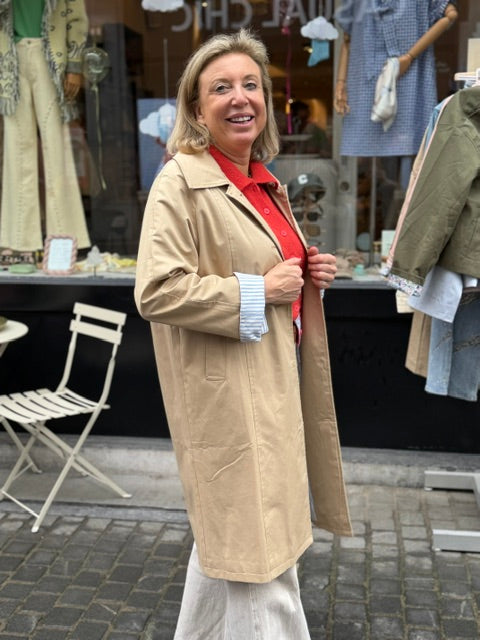 Rivoli Beige Manteau detail