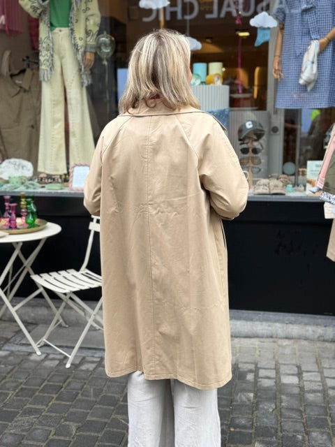 Rivoli Beige Manteau manchet