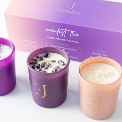 Manifest candles – set of 3 – color